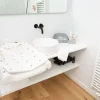 Flash Sale Childhome Baby Badcape + Washandje - 80X80 Cm - Jersey - Hearts