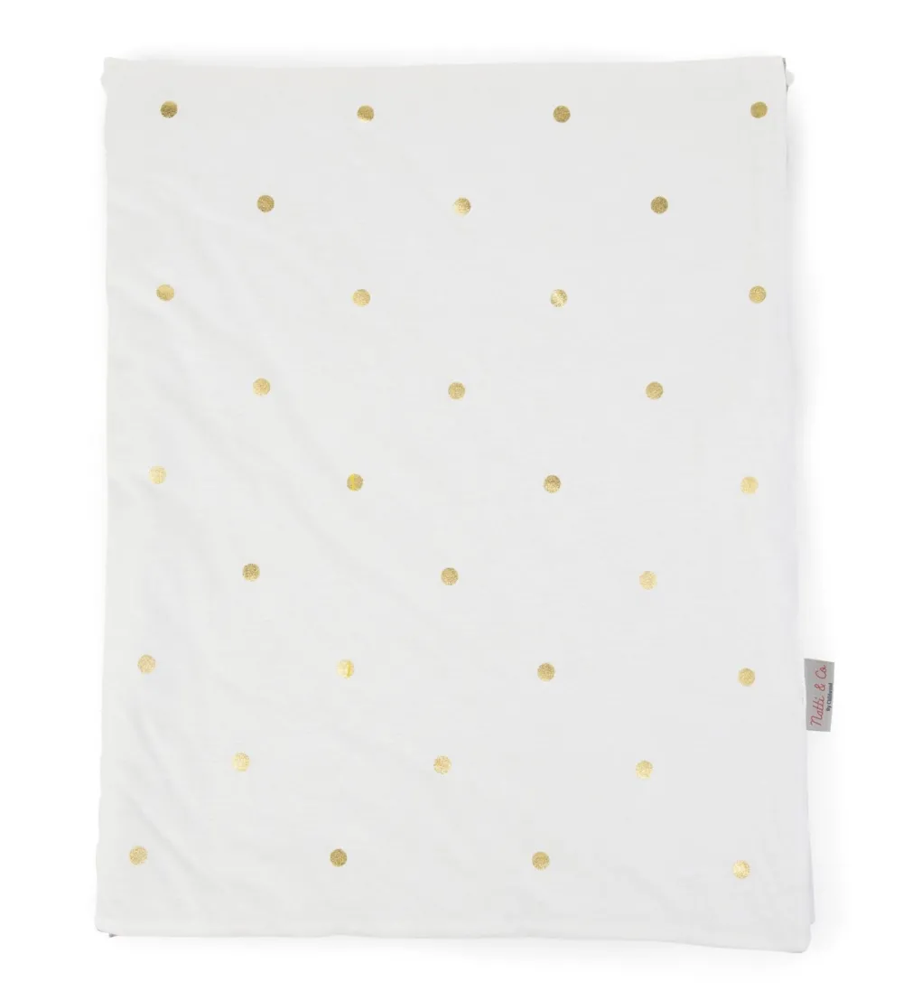 Store Childhome Babydeken - 80X100 Cm - Jersey - Gold Dots