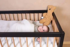 Cheap Childhome Babydeken - 80X100 Cm - Jersey Melange Beige / Mousseline Teddy