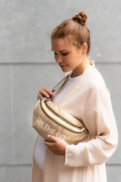 Sale Childhome Banana Bag On The Go Heuptas - Gewatteerd - Beige