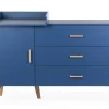 Sale Childhome Bold Blue - Commode - 3 Laden + 1 Deur + Verzorgingsunit