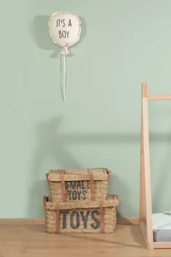 Hot Childhome Canvas Ballon - It'S A Boy - Muurdecoratie - 35X26X8 Cm