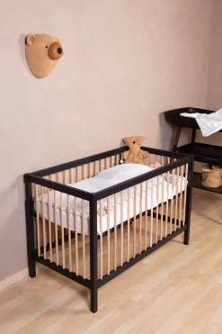Fashion Childhome Cot 97 - Babybed - 120X60Cm - Zwart Naturel