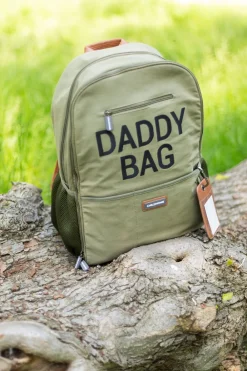 Store Childhome Daddy Bag Verzorgingsrugzak - Canvas - Kaki