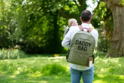 Store Childhome Daddy Bag Verzorgingsrugzak - Canvas - Kaki