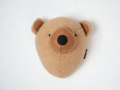 Online Childhome Dierenkop Teddybeer - Vilt - Muurdecoratie