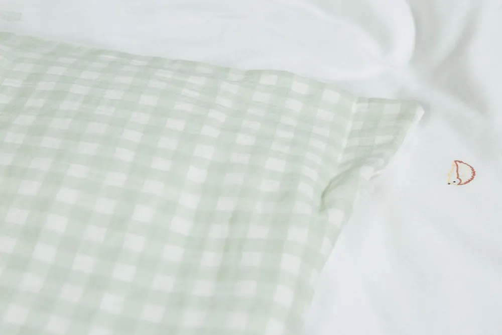 Outlet Childhome Donsovertrek + Kussensloop - 100X140 Cm - Jersey - Forest - Tetra Vichy