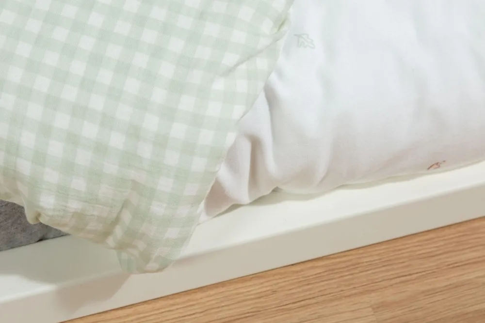 Outlet Childhome Donsovertrek + Kussensloop - 100X140 Cm - Jersey - Forest - Tetra Vichy