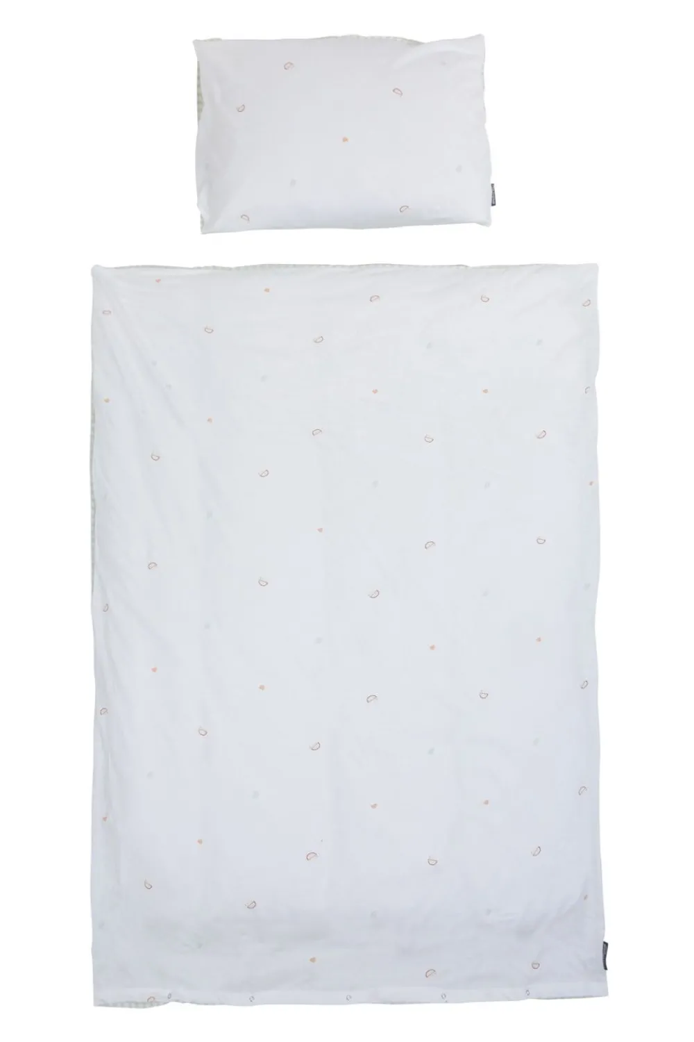 Outlet Childhome Donsovertrek + Kussensloop - 100X140 Cm - Jersey - Forest - Tetra Vichy