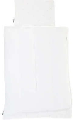 Clearance Childhome Donsovertrek + Kussensloop - 100X140 Cm - Jersey + Mousseline - Hearts