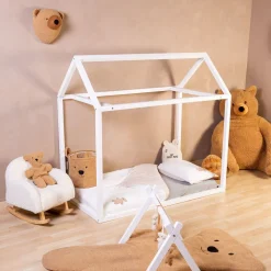 Flash Sale Childhome Donsovertrek + Kussensloop - 100X140 Cm - Jersey Melange Beige / Mousseline Teddy