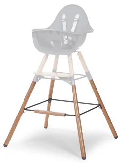 Clearance Childhome Evolu Extra Set Lange Poten + Voetsteun - Hout - Naturel Antraciet