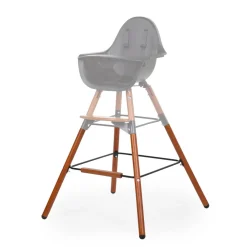 Flash Sale Childhome Evolu Extra Set Lange Poten + Voetsteun - Hout - Donker Naturel Zwart