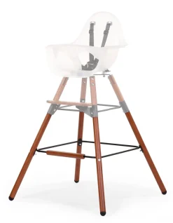 Flash Sale Childhome Evolu Extra Set Lange Poten + Voetsteun - Hout - Donker Naturel Zwart