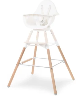 Shop Childhome Evolu Extra Set Lange Poten + Voetsteun - Hout - Naturel Wit