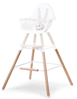 Shop Childhome Evolu Extra Set Lange Poten + Voetsteun - Hout - Naturel Wit