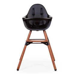 Clearance Childhome Evolu Kinderstoel - Verstelbaar In Hoogte (50-75 Cm/*90 Cm) - Walnoot/Zwart