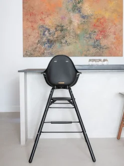 Outlet Childhome Evolu Kinderstoel - Verstelbaar In Hoogte (50-75 Cm/*90 Cm) - Zwart