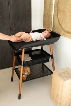 Best Sale Childhome Evolux Verzorgingstafel - Walnoot / Zwart