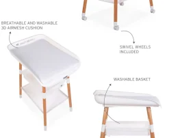 New Childhome Evolux Verzorgingstafel - Naturel Wit