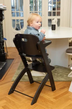 Outlet Childhome Evosit Meegroeistoel + Eettablet - Zwart