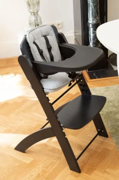 Outlet Childhome Evosit Meegroeistoel + Eettablet - Zwart