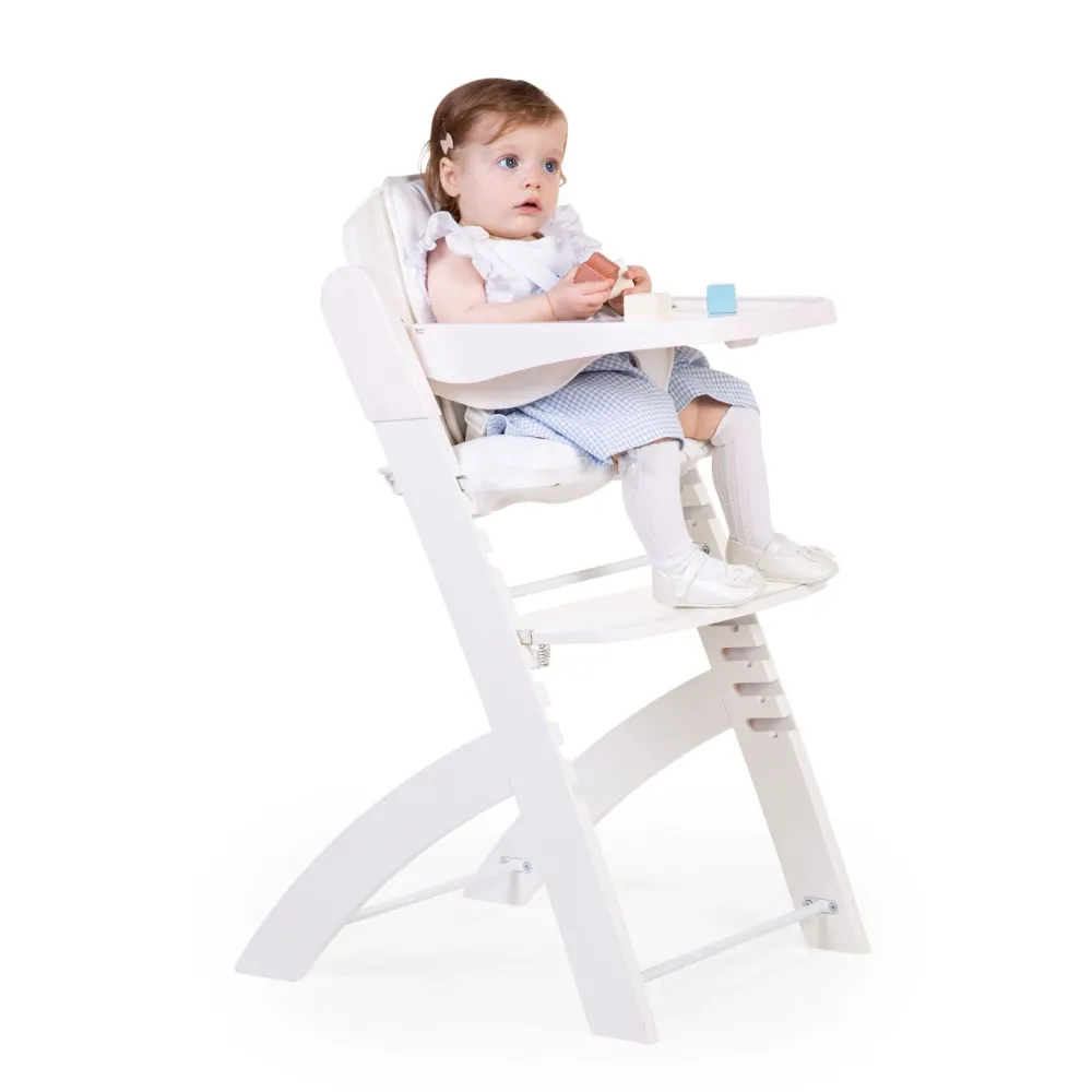 Outlet Childhome Evosit Meegroeistoel + Eettablet - Wit