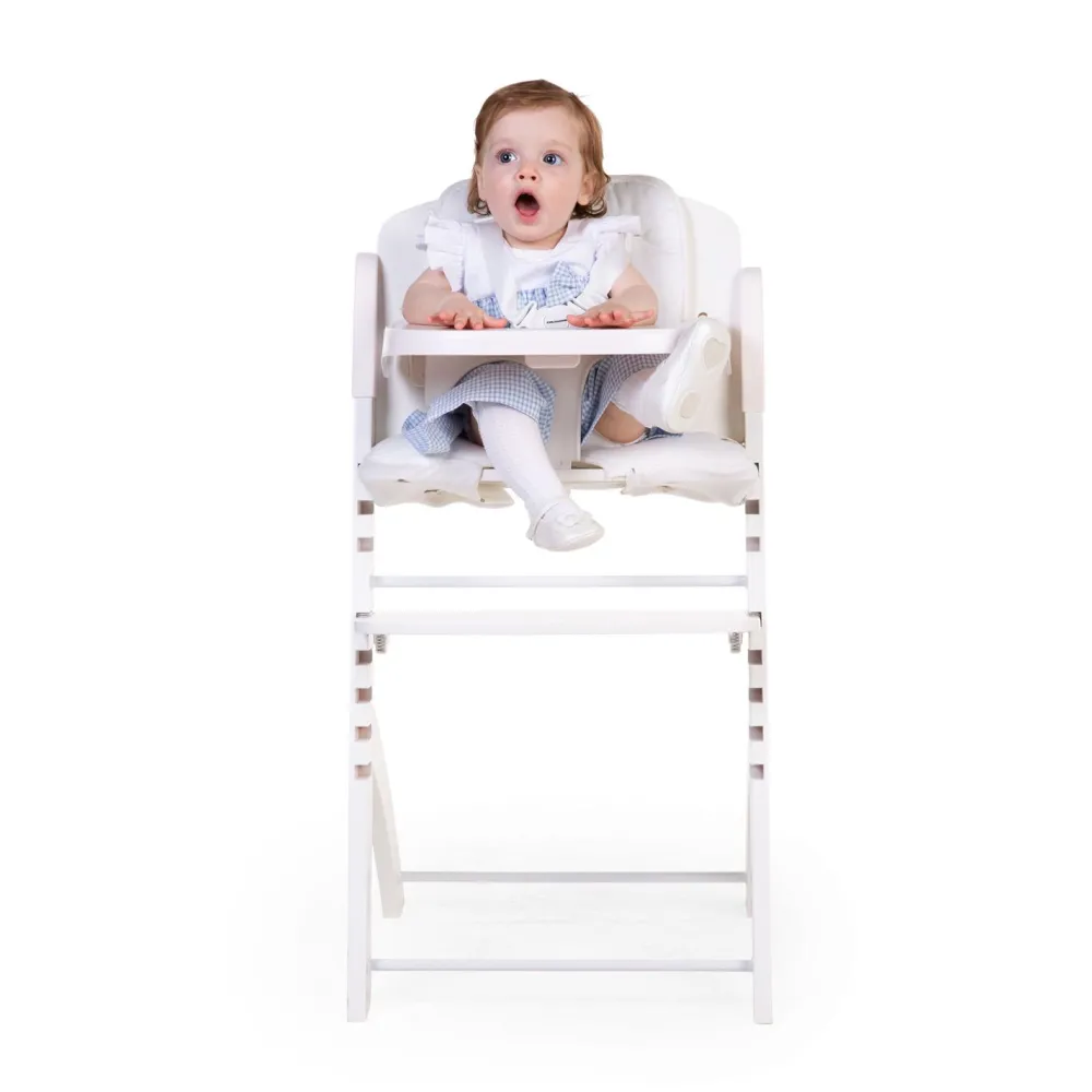 Outlet Childhome Evosit Meegroeistoel + Eettablet - Wit