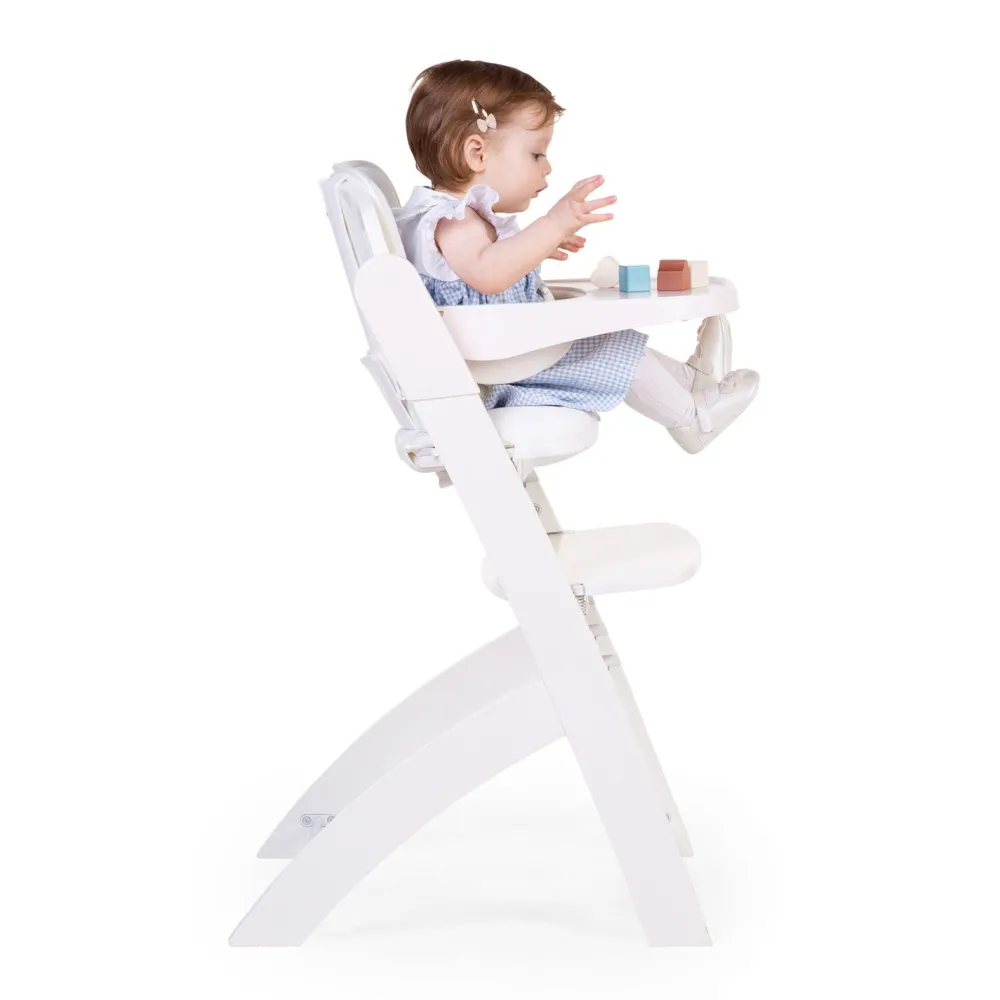 Outlet Childhome Evosit Meegroeistoel + Eettablet - Wit