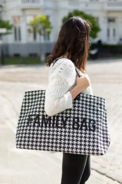 Best Childhome Family Bag Pied De Poule - Zwart