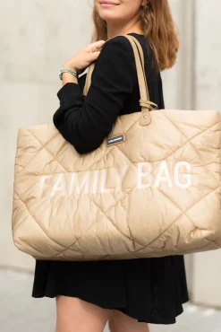 Outlet Childhome Family Bag Verzorgingstas - Gewatteerd - Beige