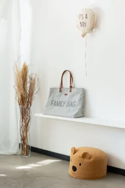 Fashion Childhome Family Bag Verzorgingstas - Canvas - Grijs