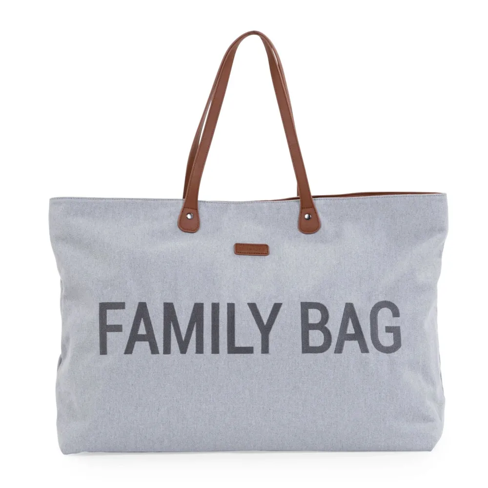 Fashion Childhome Family Bag Verzorgingstas - Canvas - Grijs