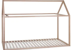 Outlet Childhome Huis Bed - 90X200 Cm - Hout - Naturel Ja, Graag Met Lattenbodem