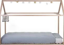 Outlet Childhome Huis Bed - 90X200 Cm - Hout - Naturel Ja, Graag Met Lattenbodem