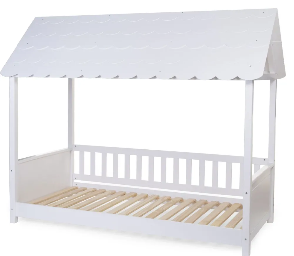 Sale Childhome Huis Bed Met Dak - 90X200 Cm - Hout - Wit