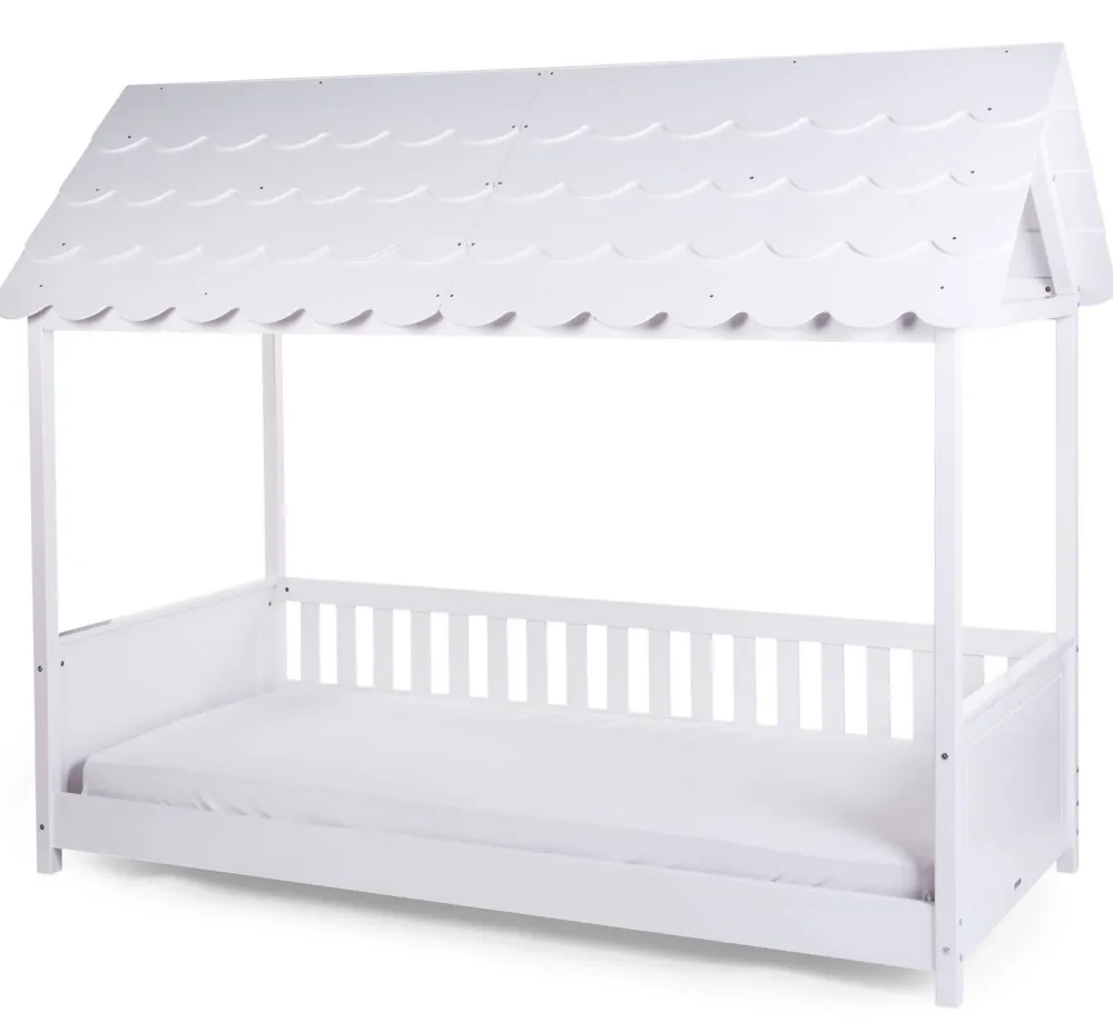 Sale Childhome Huis Bed Met Dak - 90X200 Cm - Hout - Wit