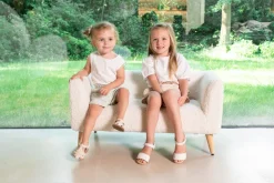 Store Childhome Kinderbankje - Teddy - Ecru
