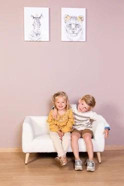 Store Childhome Kinderbankje - Teddy - Ecru