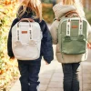 New Childhome Mini Club Kinderrugzak - Signature - Canvas - Ecru