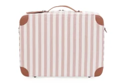 Shop Childhome Mini Traveller Kids Kinderkoffer - Stripes - Nude/Terracotta