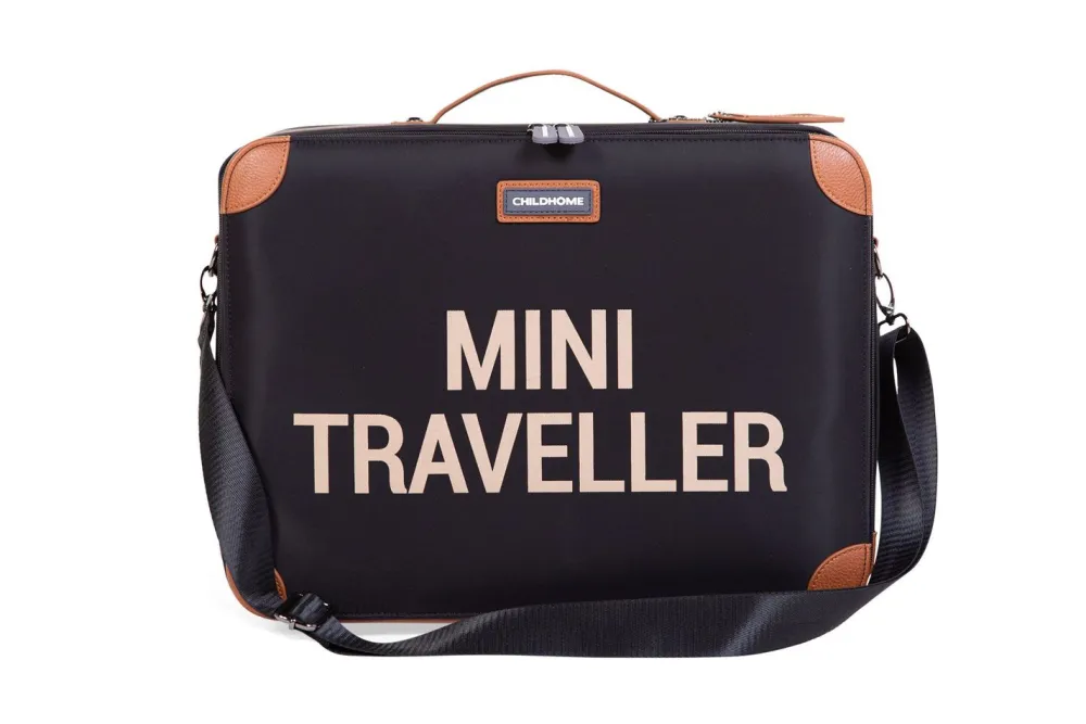 Shop Childhome Mini Traveller Kinderkoffer - Zwart Goud