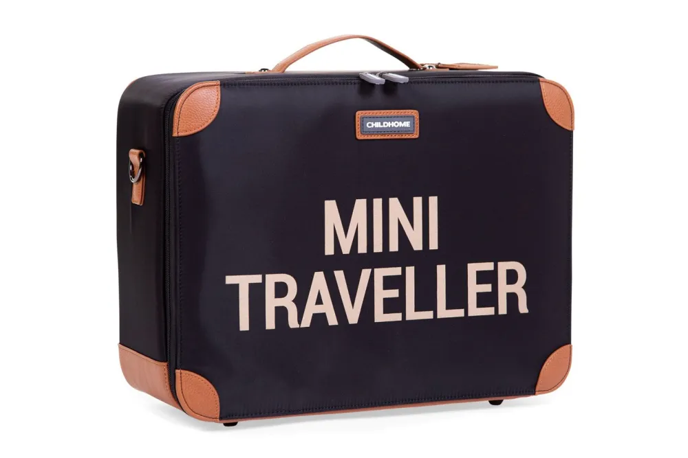 Shop Childhome Mini Traveller Kinderkoffer - Zwart Goud