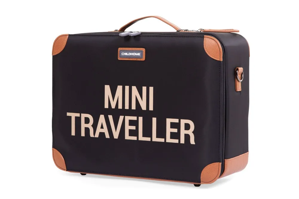 Shop Childhome Mini Traveller Kinderkoffer - Zwart Goud