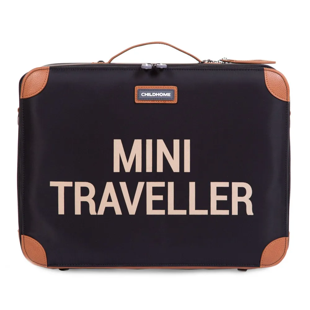Shop Childhome Mini Traveller Kinderkoffer - Zwart Goud