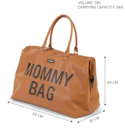 Clearance Childhome Mommy Bag ® Verzorgingstas - Lederlook Bruin