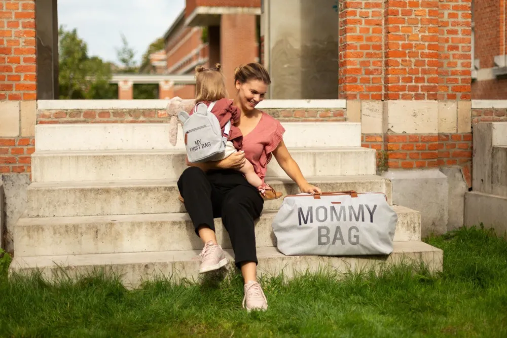 Online Childhome Mommy Bag ® Verzorgingstas - Canvas - Grijs