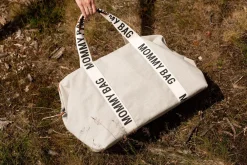 New Childhome Mommy Bag ® Verzorgingstas - Signature - Canvas - Ecru