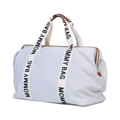 New Childhome Mommy Bag ® Verzorgingstas - Signature - Canvas - Ecru