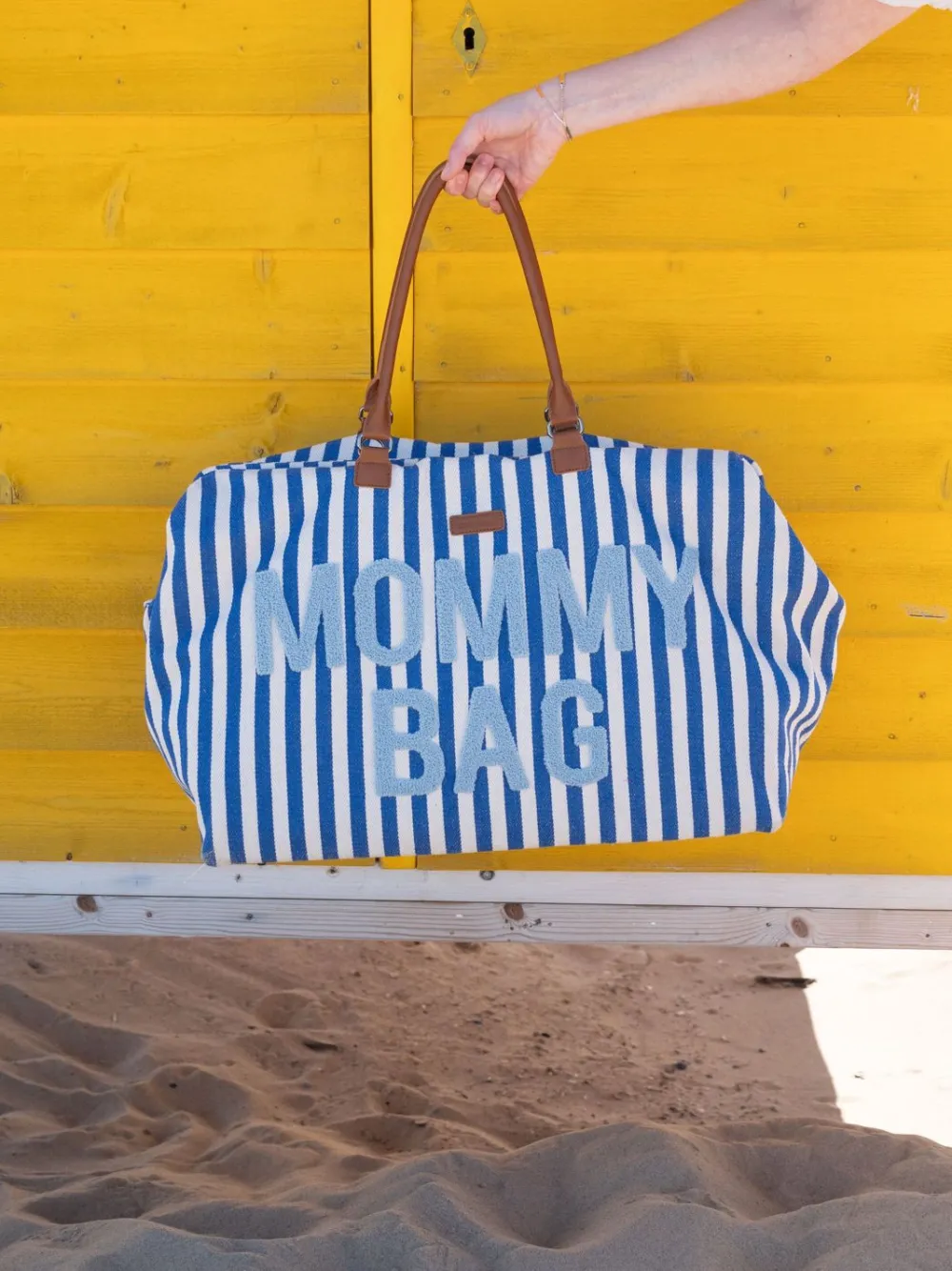 Flash Sale Childhome Mommy Bag ® Verzorgingstas - Stripes - Electric Blue/Light Blue